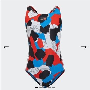 NWT ADIDAS KIDS X CLASSIC LEGO® SWIMSUIT SZ XL